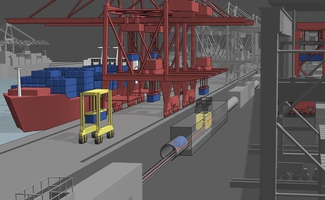 Conveyor belt plan for Fremantle port